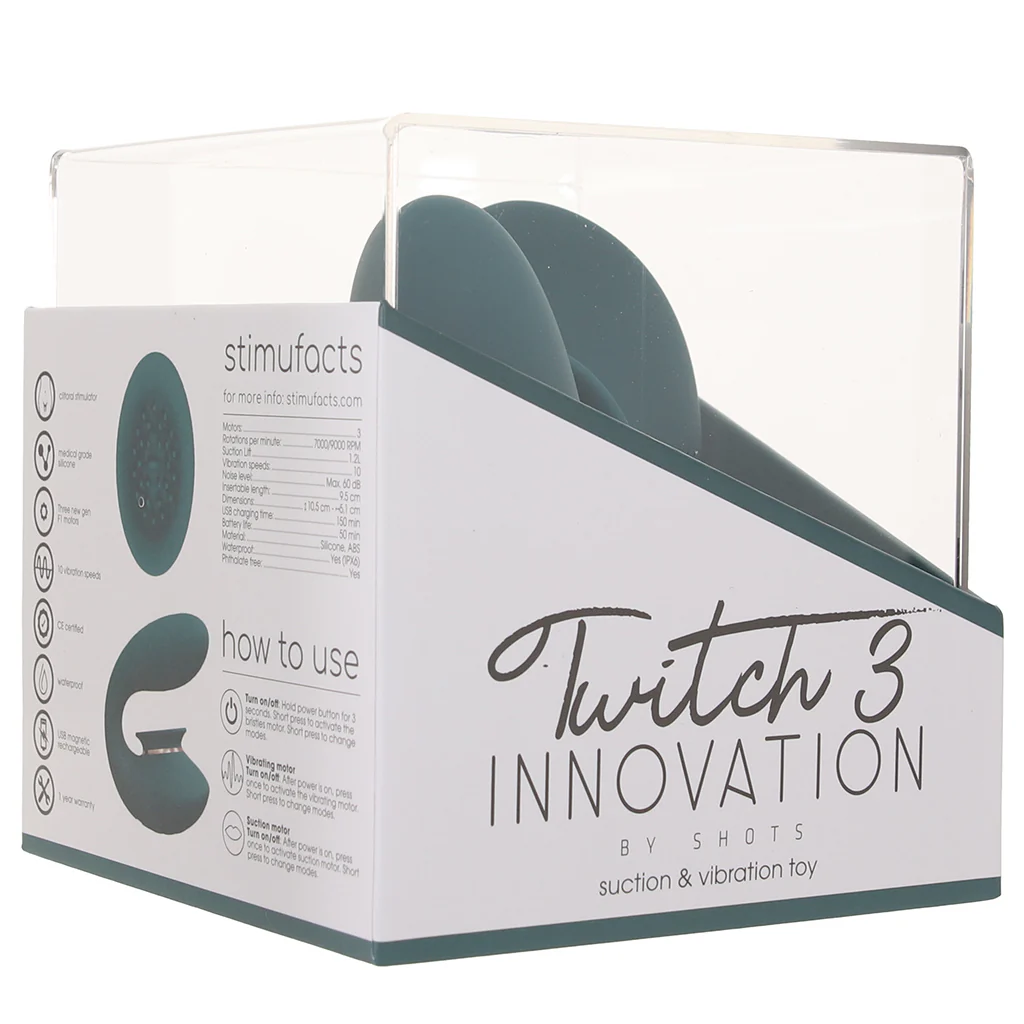 Twitch 3 Innovation G-Spot and Suction Vibe in Green - Image 9