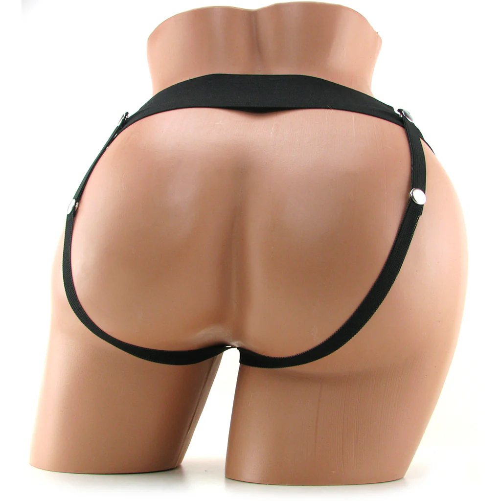 Fetish Fantasy Hollow Vibrating Strap-On in Black - Image 4