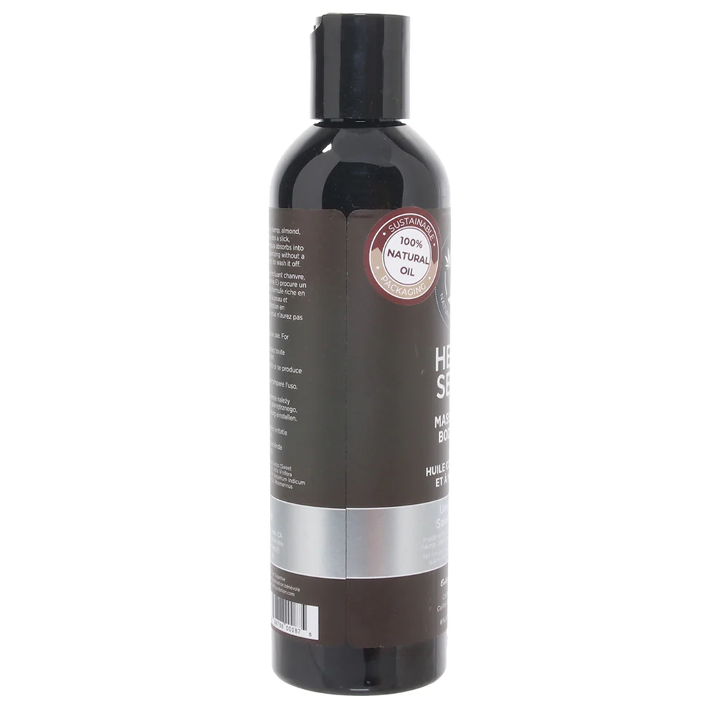 Hemp Seed Massage Oil 8oz/236ml in Unscented - Image 3