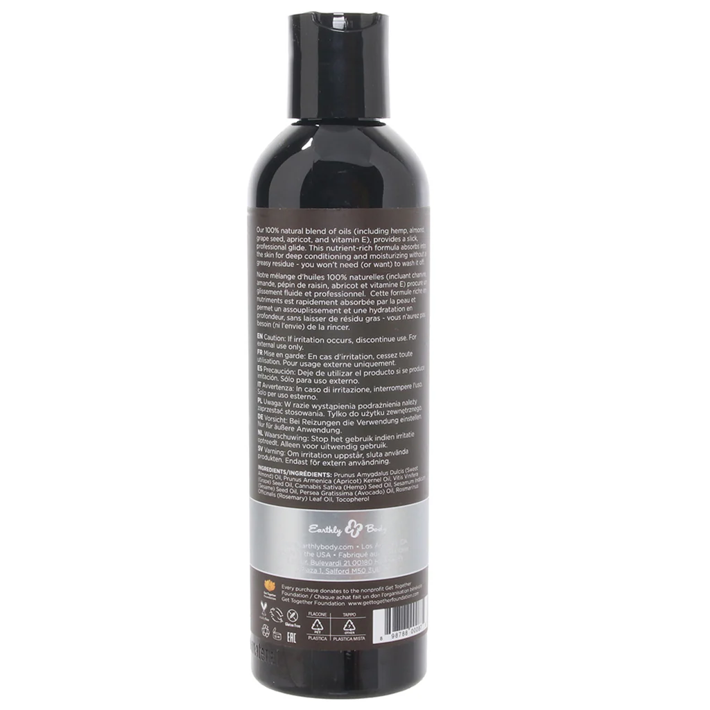 Hemp Seed Massage Oil 8oz/236ml in Unscented - Image 6