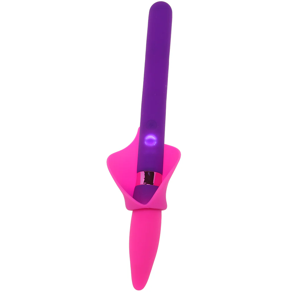 Vala Fiercely Powerful Silicone Flower Vibe in Purple - Image 3