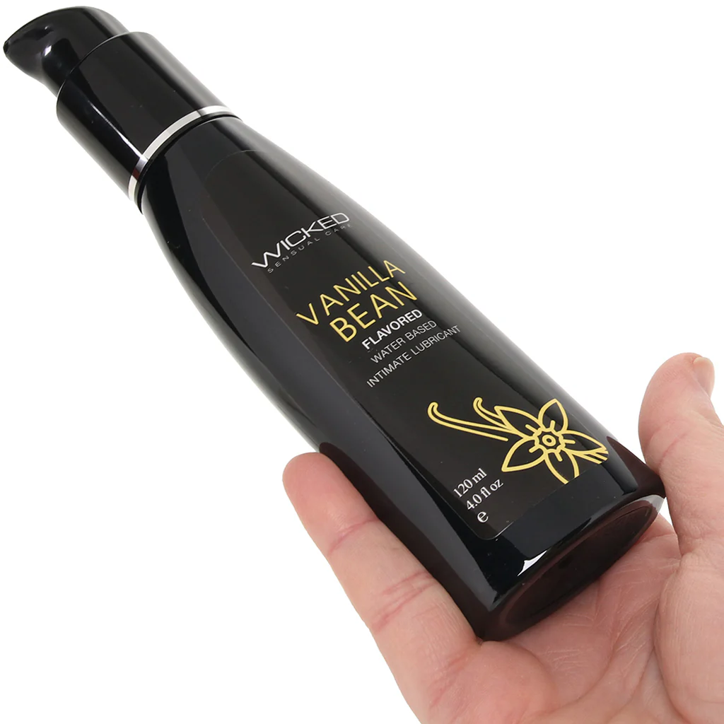 Aqua Flavored Lube 4oz/120ml in Vanilla Bean - Image 4