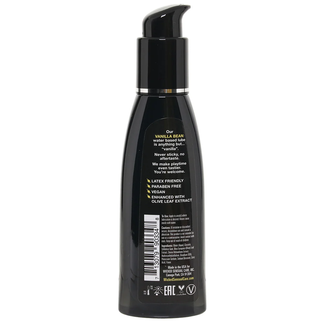 Aqua Flavored Lube 4oz/120ml in Vanilla Bean - Image 6