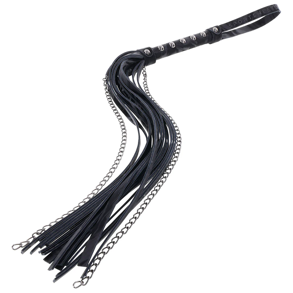 Velvet Noir Chain Flogger - Image 3