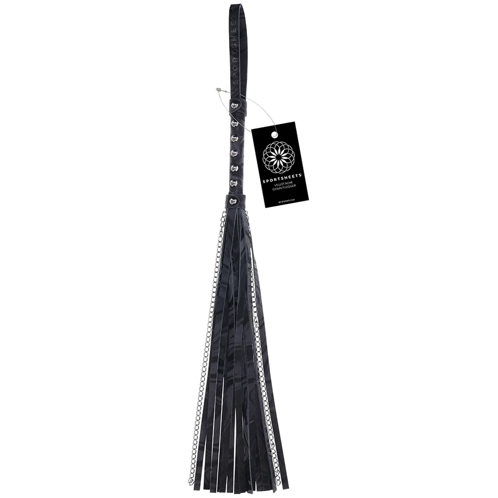 Velvet Noir Chain Flogger - Image 6