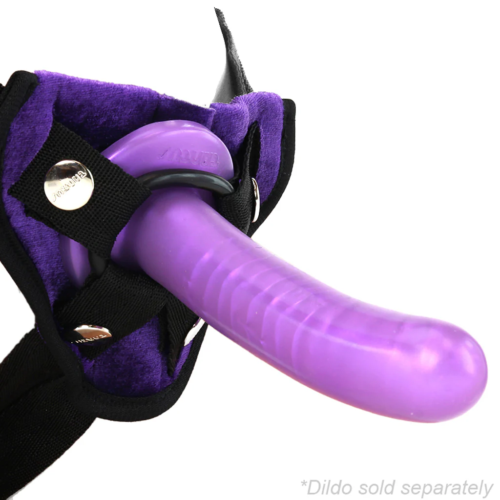 Velvet Vibrating Bullet Harness in Purple - Image 2