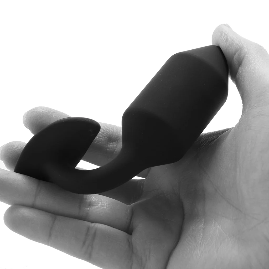 Vibrating Weighted Silicone Snug Plug in Medium - Image 4