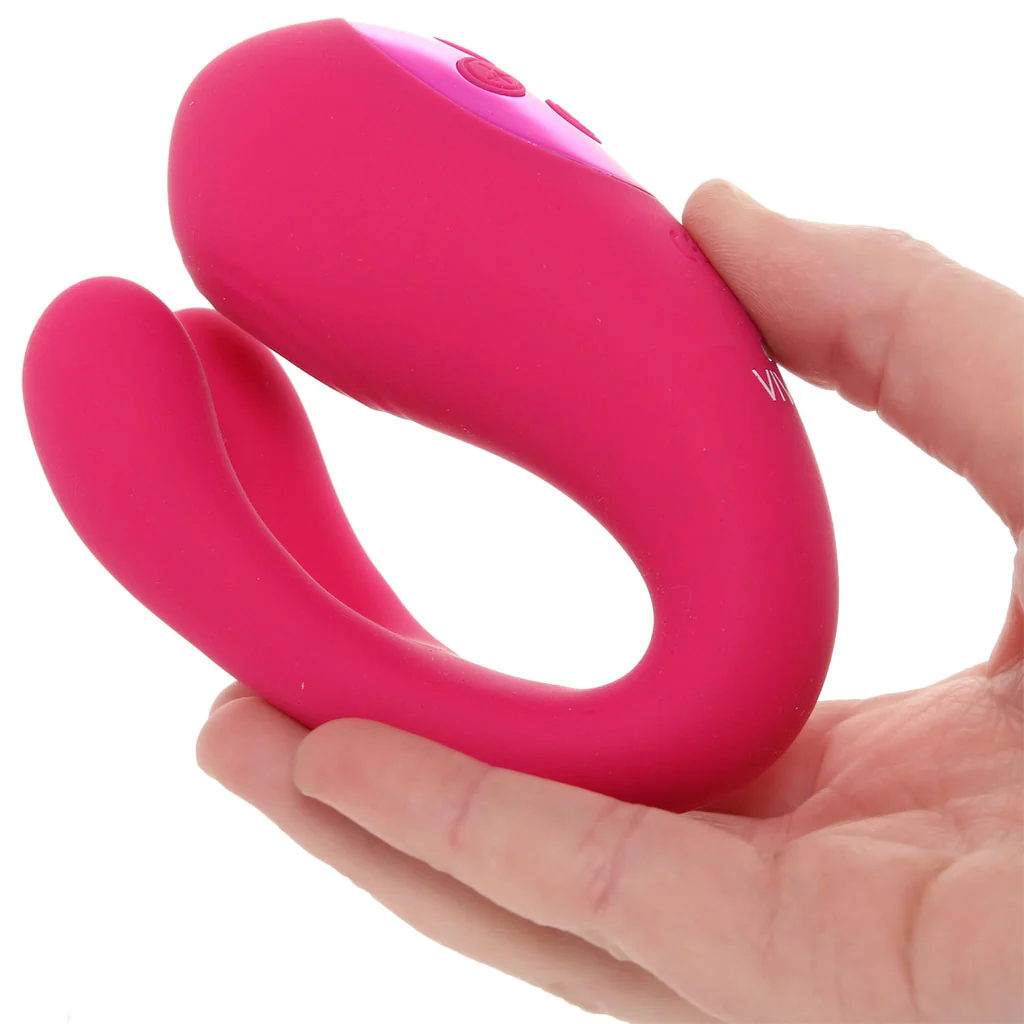 Vive Yoko Triple-Action Dual Prong Vibe in Pink - Image 4