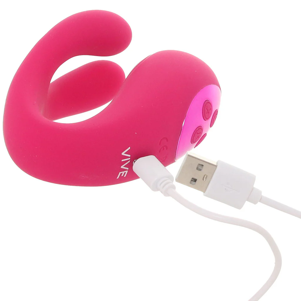 Vive Yoko Triple-Action Dual Prong Vibe in Pink - Image 8