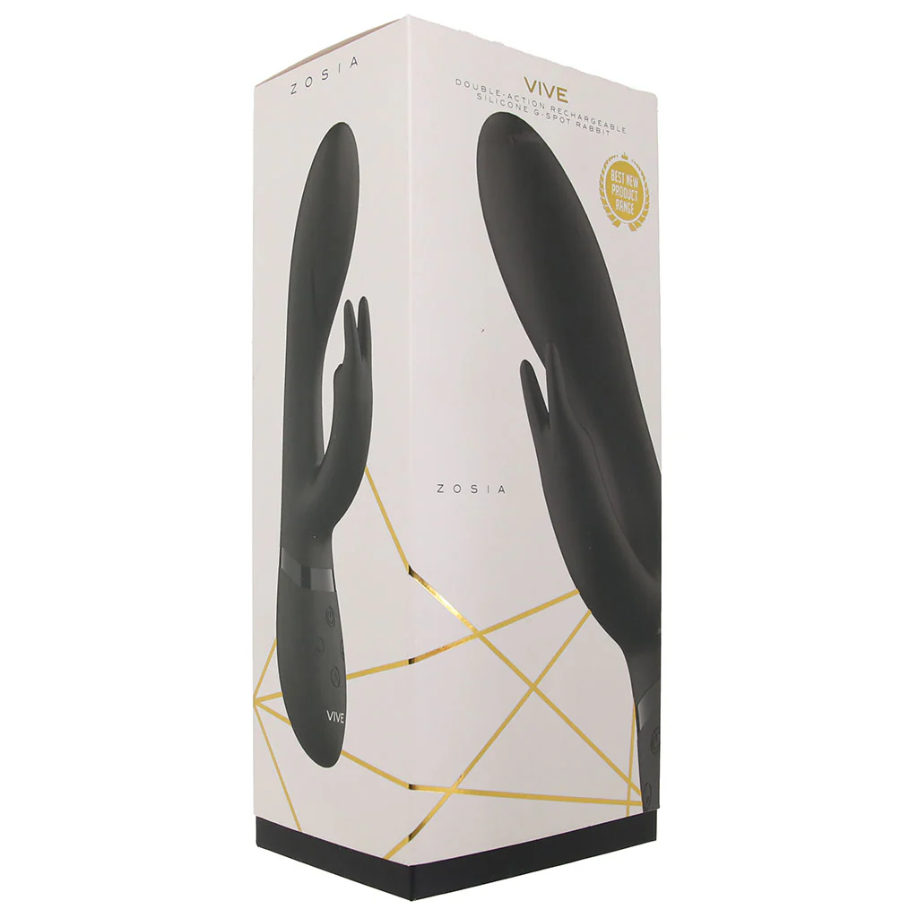 Vive Zosia Silicone Rabbit Vibe in Black - Image 9