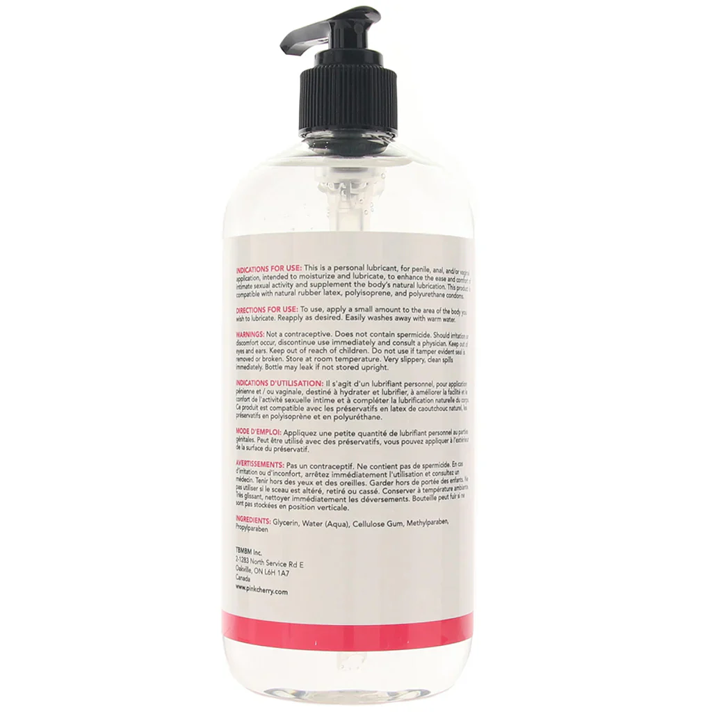 PinkCherry Water Based Anal Lubricant in 16oz/475ml - Image 9