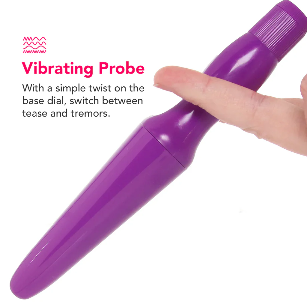 Waterproof Anal Probe Vibe in Purple - Image 3