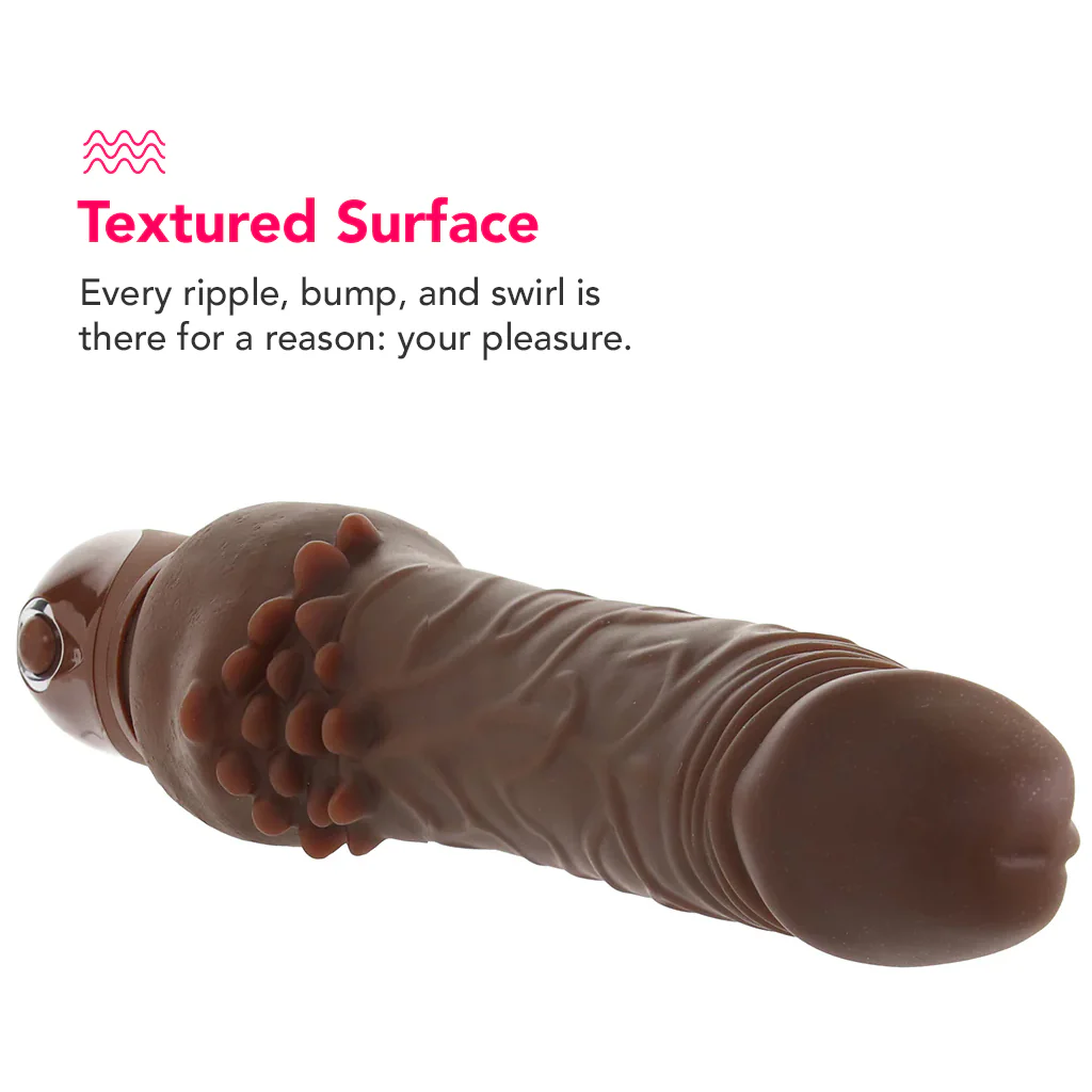 Waterproof Power Stud Cliterrific Vibe in Brown - Image 2