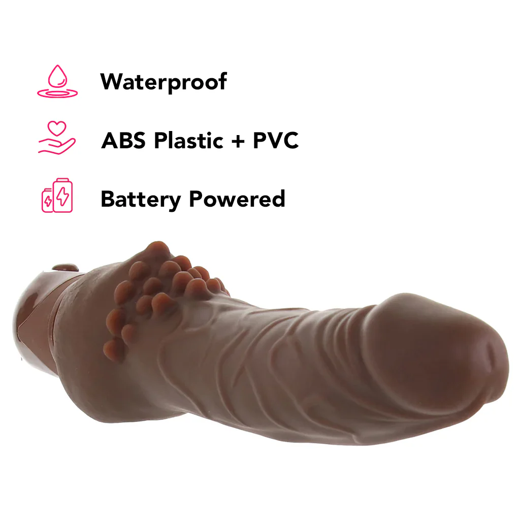 Waterproof Power Stud Cliterrific Vibe in Brown - Image 6