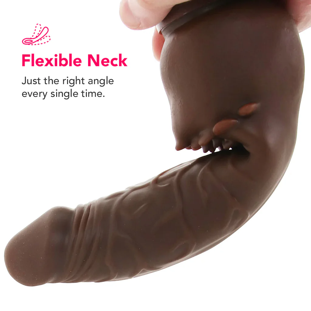 Waterproof Power Stud Cliterrific Vibe in Brown - Image 7