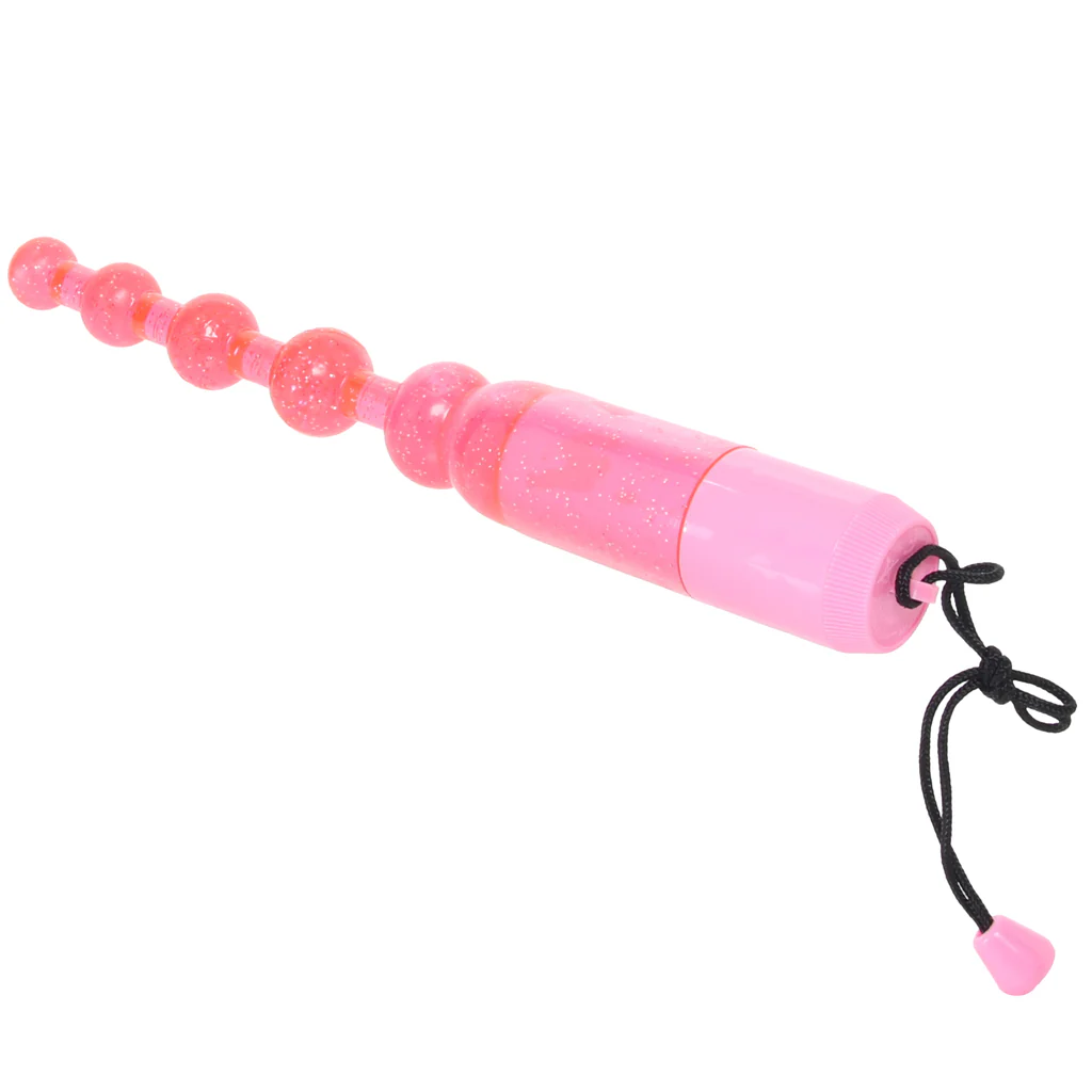 Waterproof Vibrating Pleasure Beads in Pink - Image 5