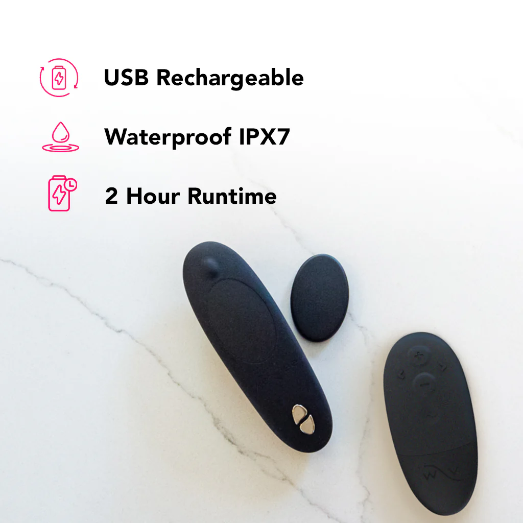 We-Vibe Moxie+ Wearable Clitoral Vibe in Satin Black - Image 7
