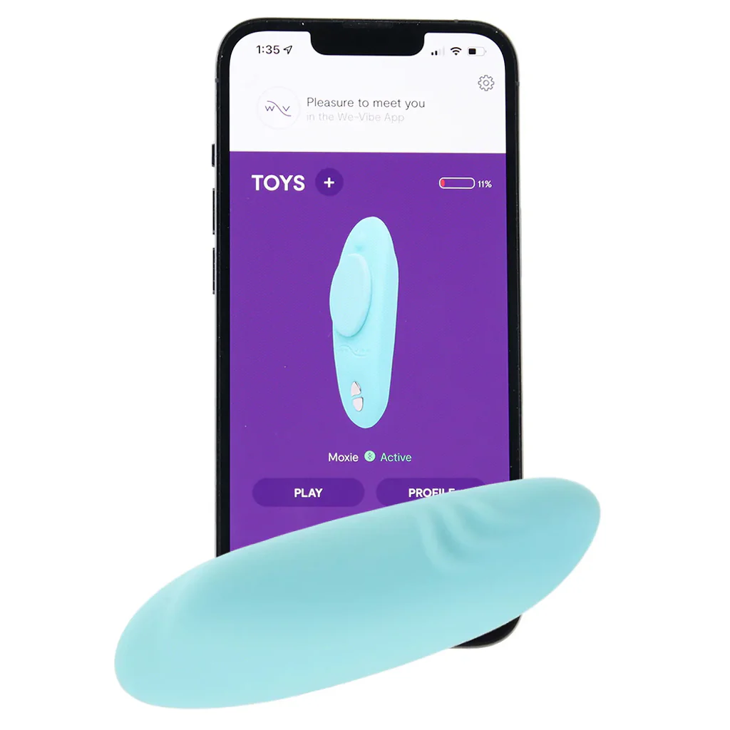 We-Vibe Moxie+ Wearable Clitoral Vibe in Aqua - Image 5