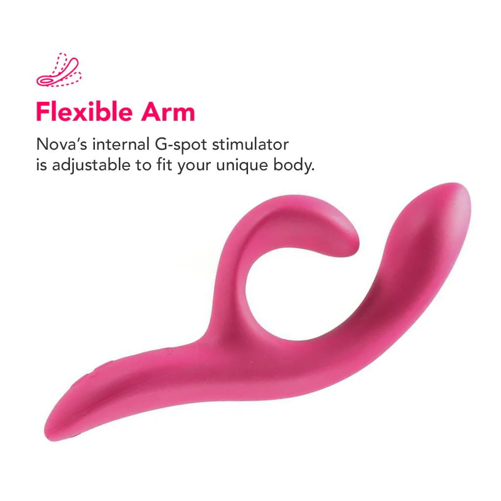 We-Vibe Nova 2 Rabbit Vibe in Fuchsia - Image 2