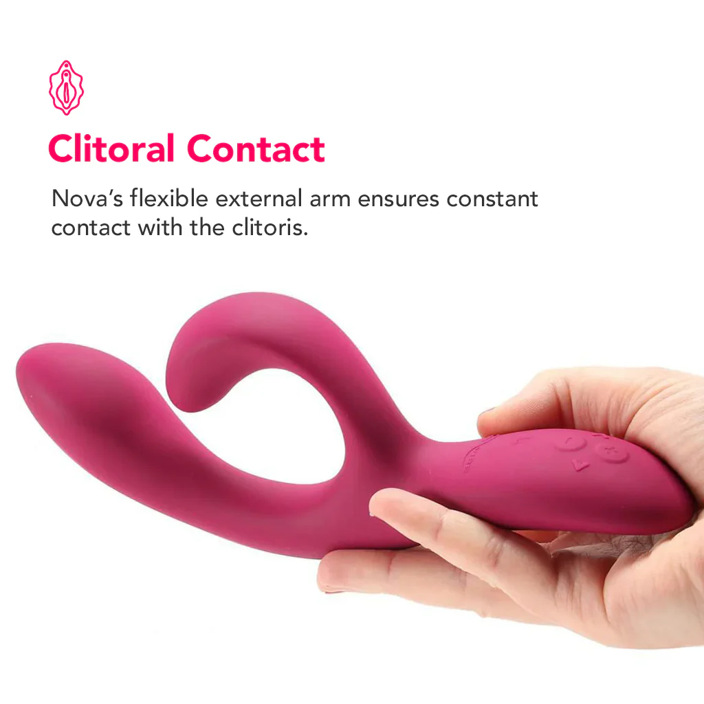 We-Vibe Nova 2 Rabbit Vibe in Fuchsia - Image 3