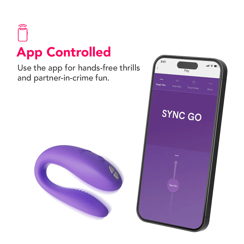 We-Vibe Sync Go Travel Couples Vibe in Purple - Image 6