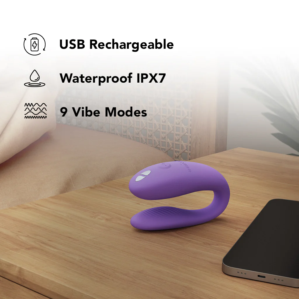 We-Vibe Sync Go Travel Couples Vibe in Purple - Image 7