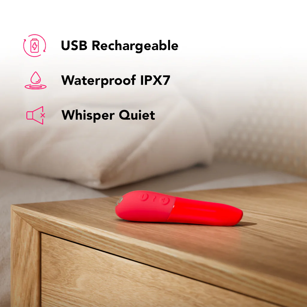 We-Vibe Tango X Power Play Bullet Vibe in Cherry Red - Image 6