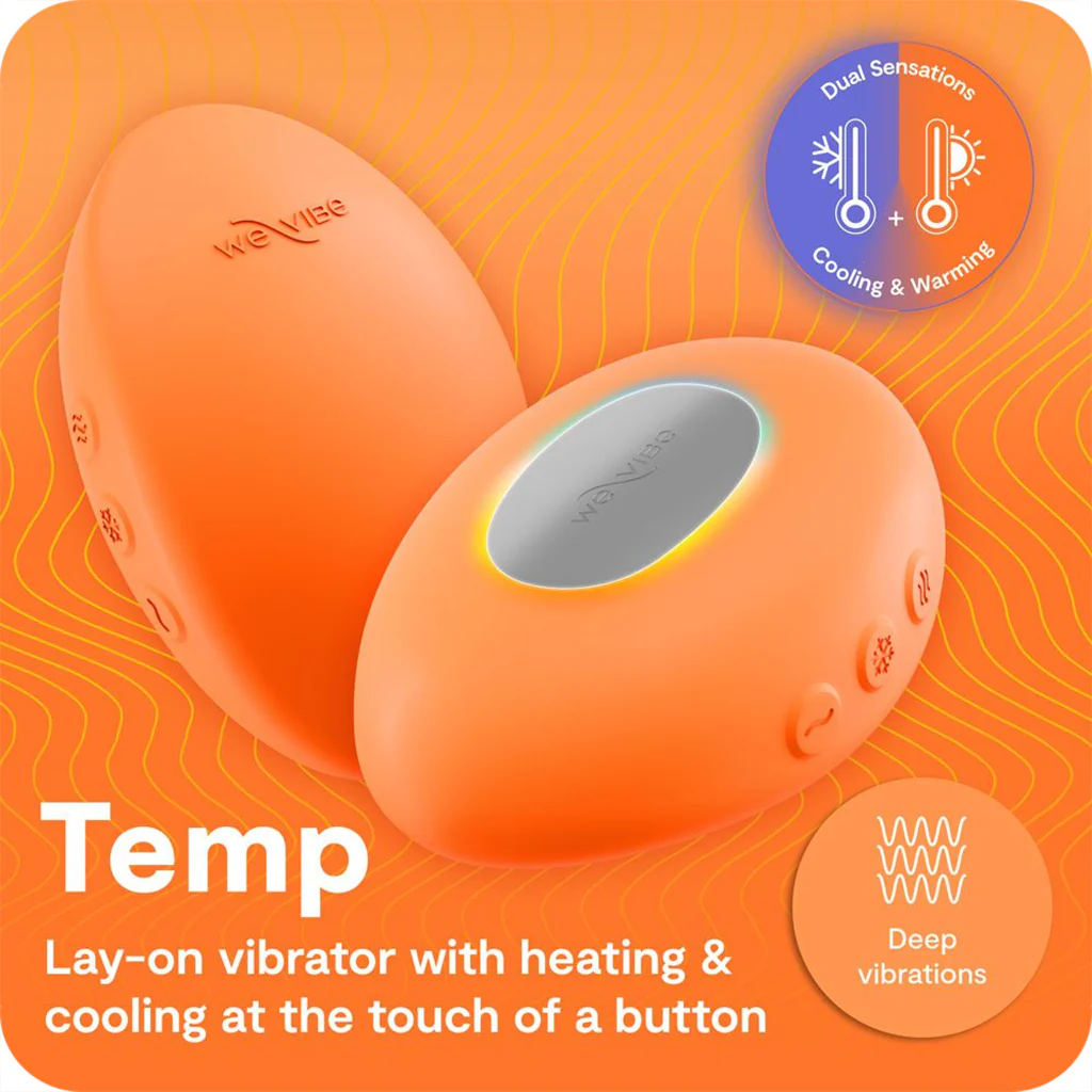 We-Vibe Temp Temperature Play Vibe in Tangerine - Image 5