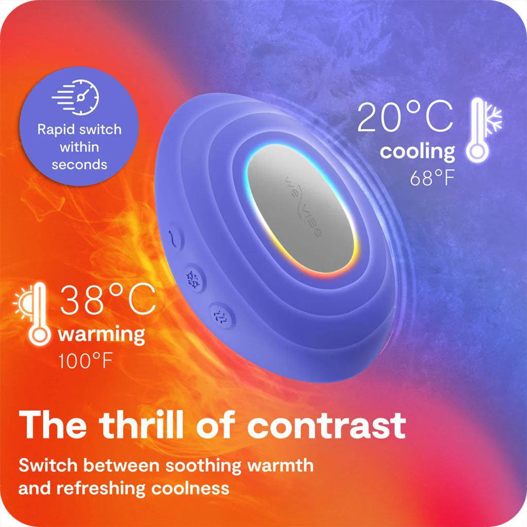 We-Vibe Temp Temperature Play Vibe in Lavender Blue - Image 3