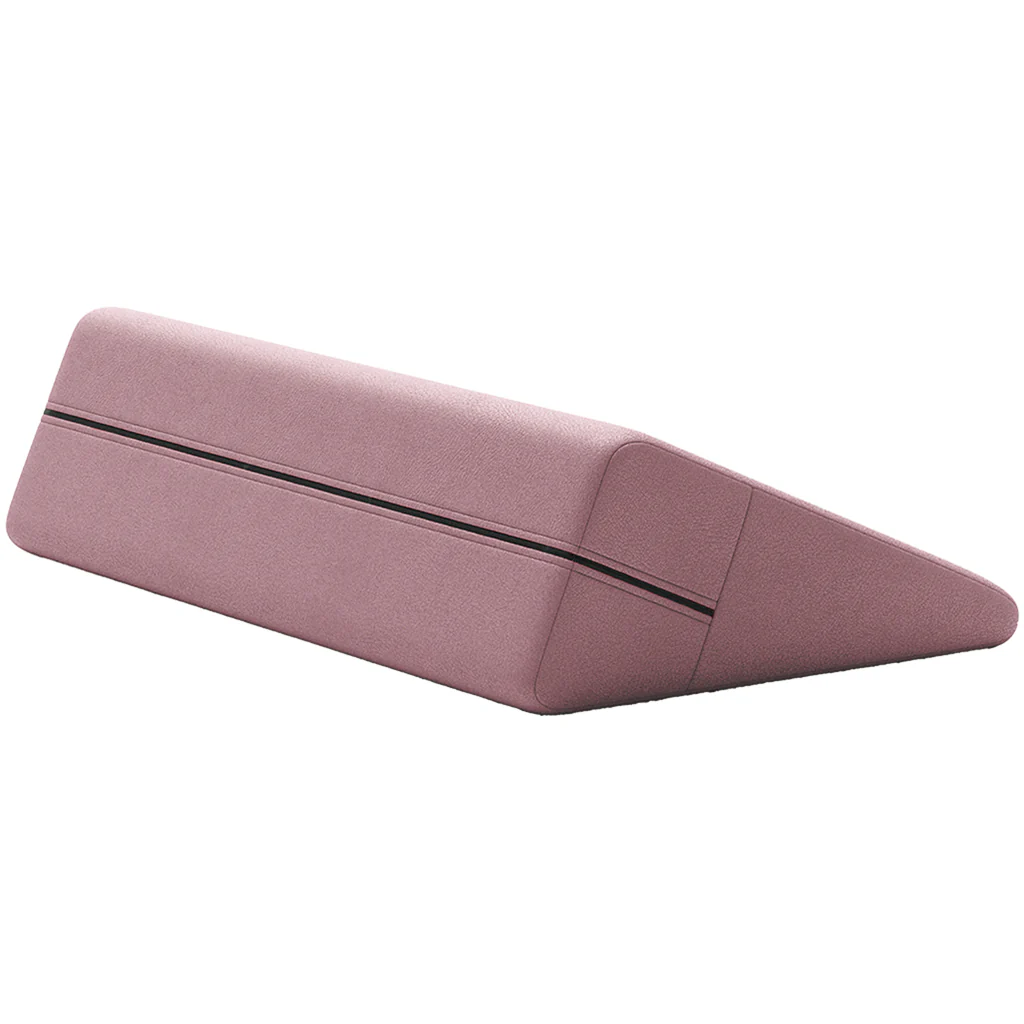 Wedge Premium Faux Leather Sex Pillow in Passion Pink - Image 7