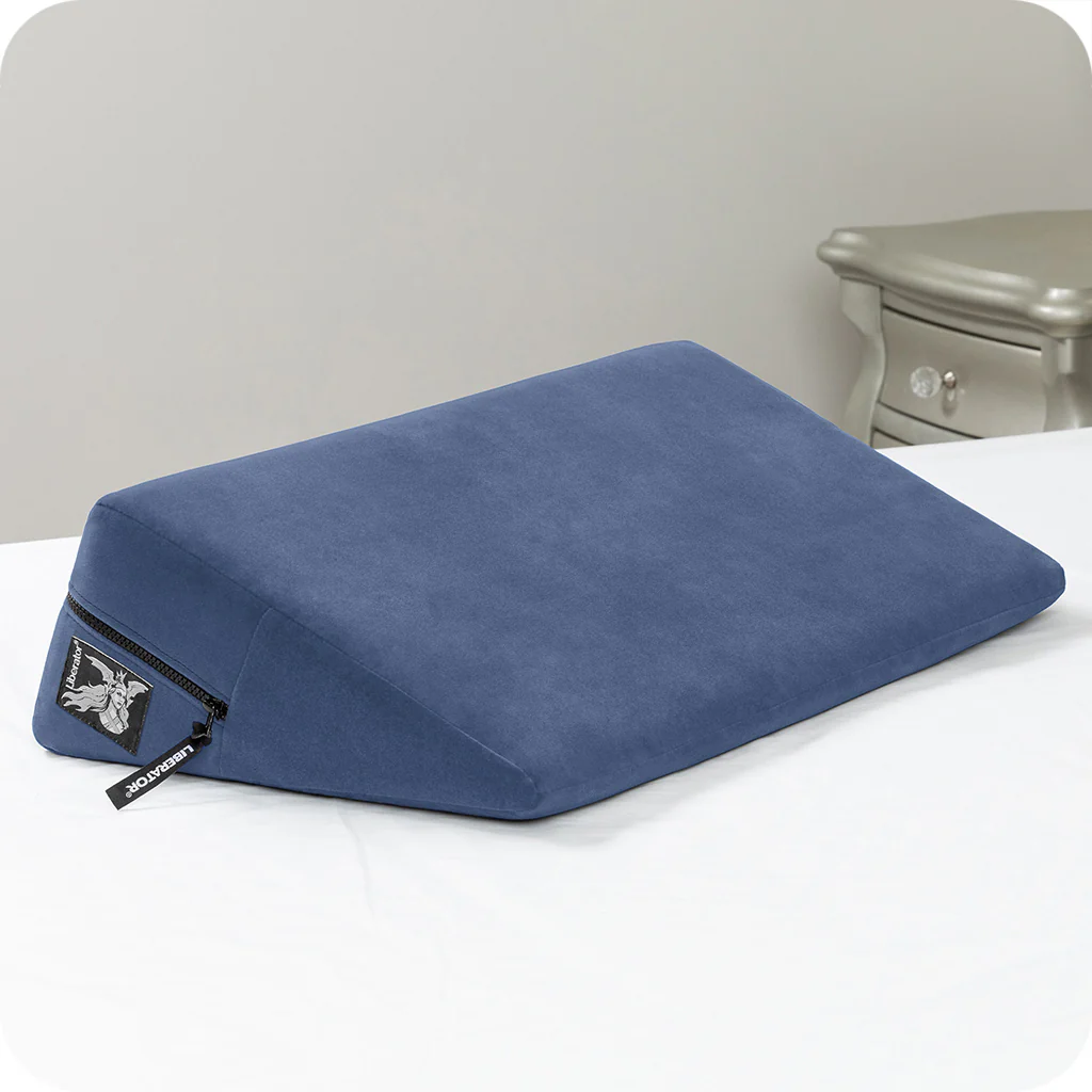 Wedge Sex Pillow in Velvet Blue - Image 5