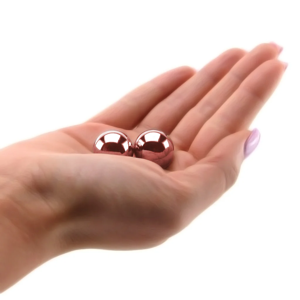 PinkCherry Weighted Kegel Balls in Rose Gold - Image 4