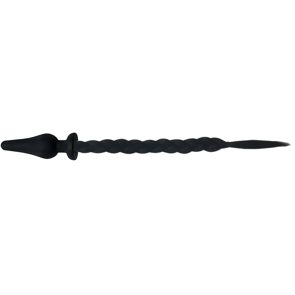 WhipSmart 4.5 Inch Black Pony Tail Plug - Image 5