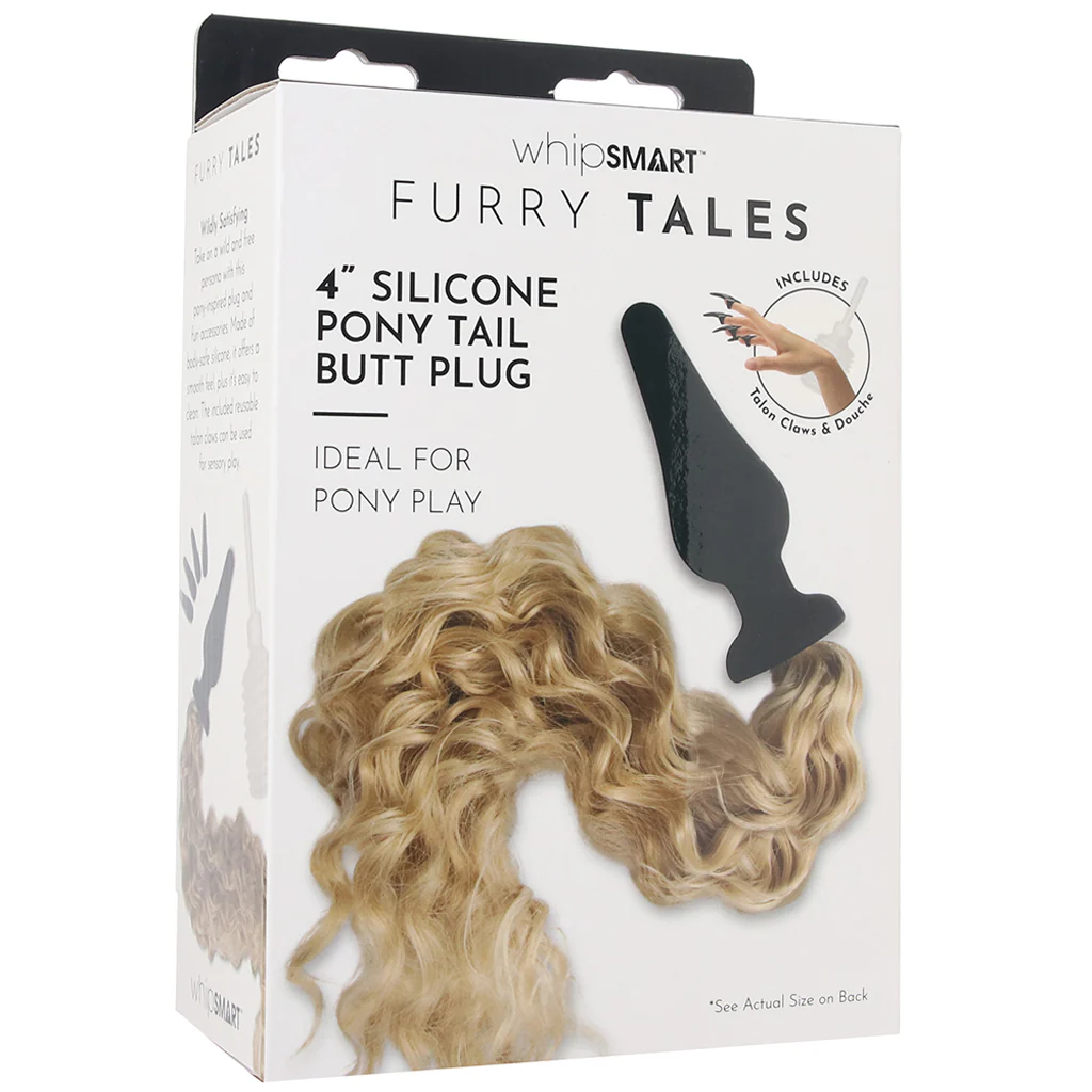 WhipSmart 4 Inch Blonde Pony Tail Plug - Image 6
