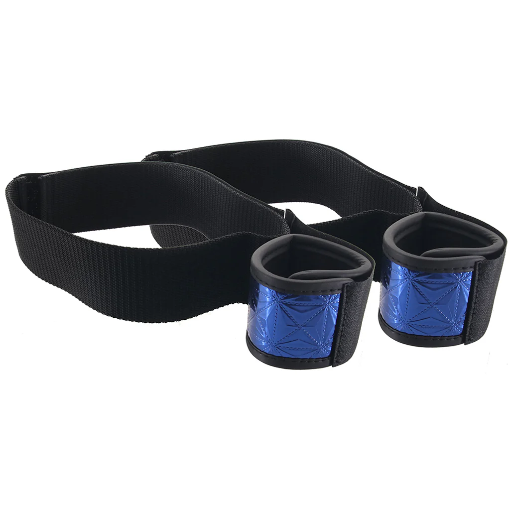 WhipSmart Diamond Wrist To Thigh Cuffs in Blue - Image 4