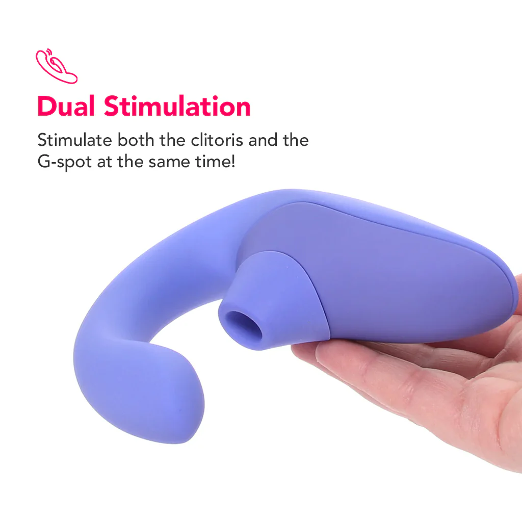 Womanizer Blend Dual Stimulator in Blue - Image 4