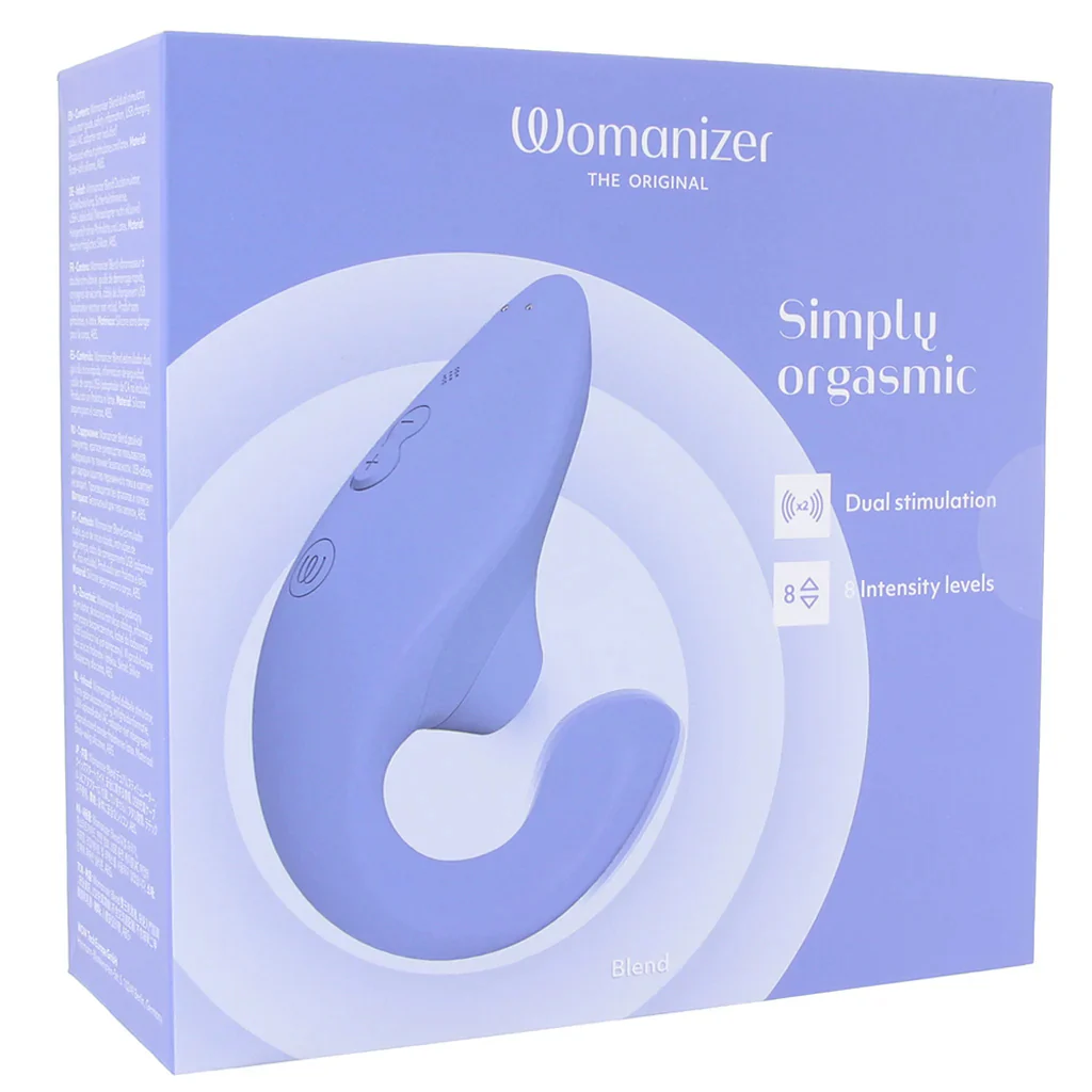 Womanizer Blend Dual Stimulator in Blue - Image 9