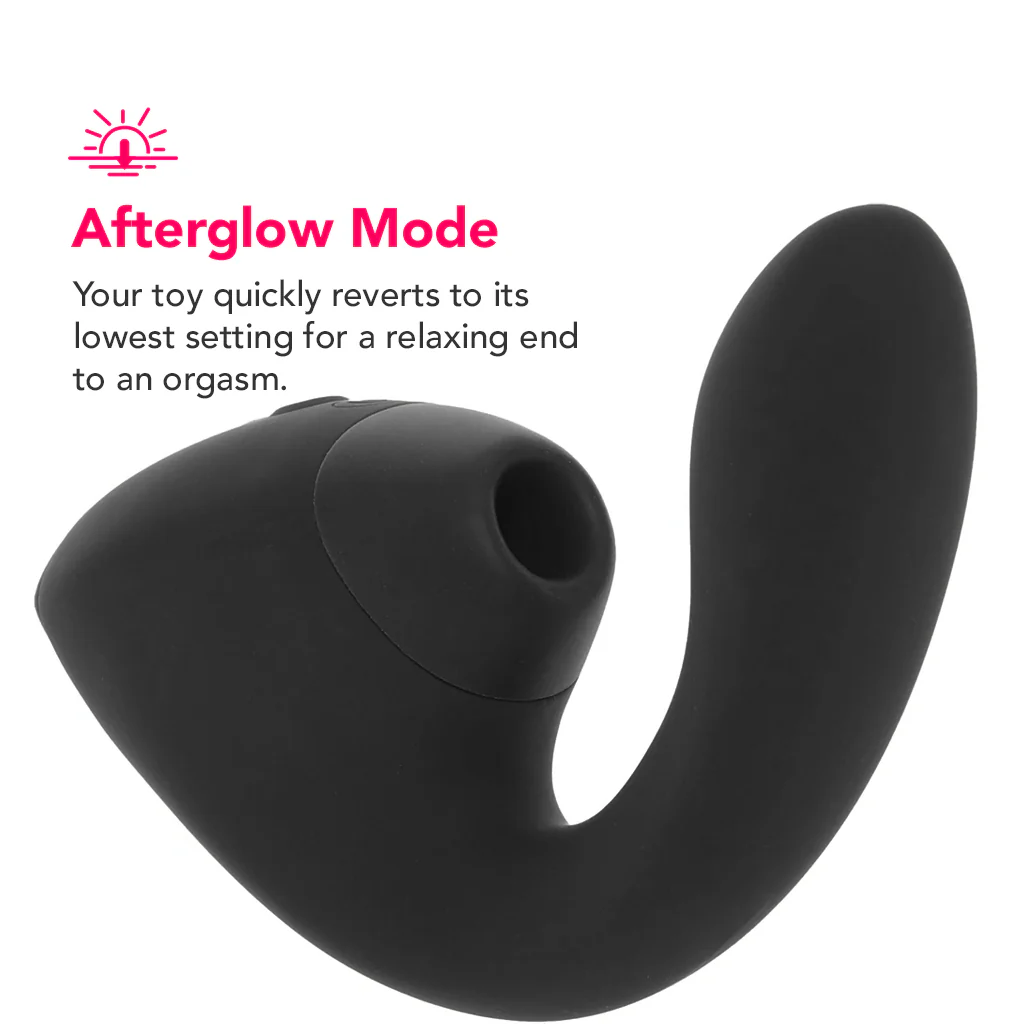 Womanizer Next Duo Clitoral Suction & G-Spot Vibe in Black - Image 2