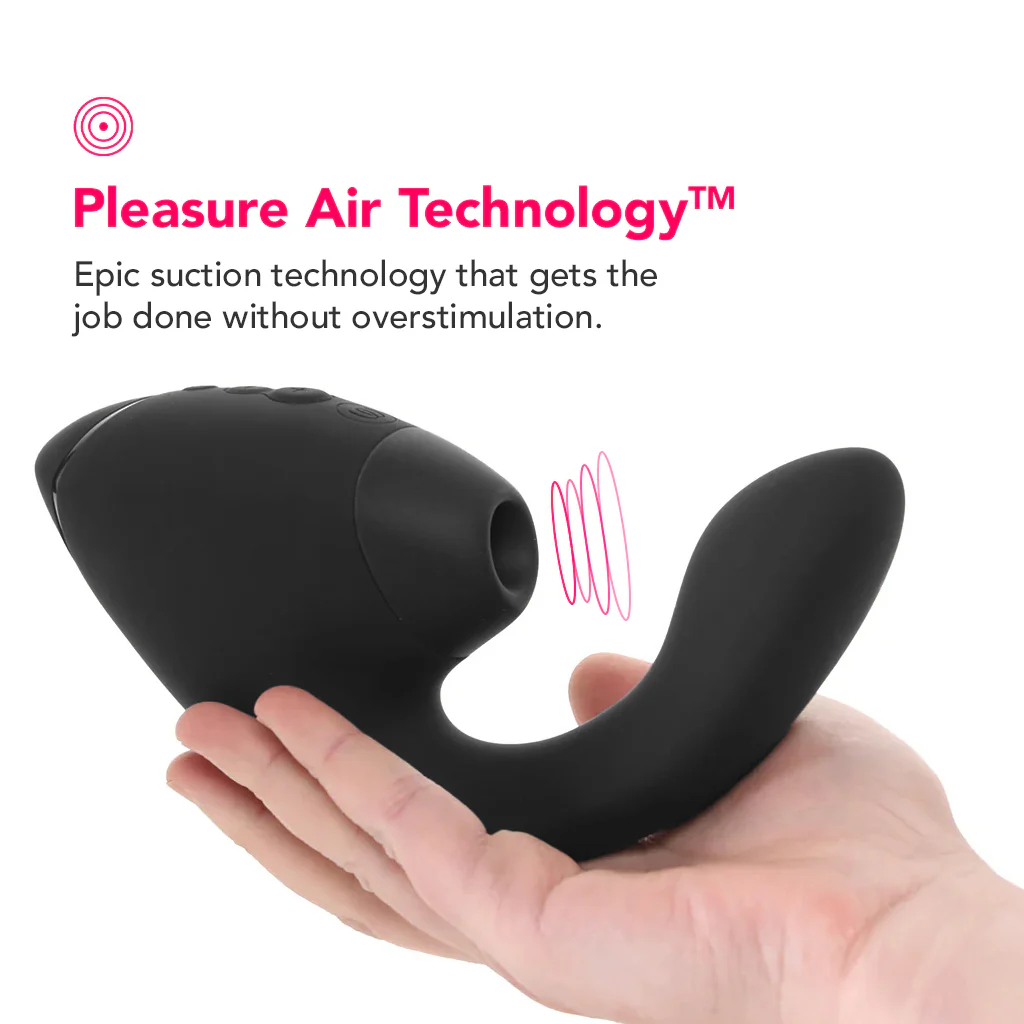 Womanizer Next Duo Clitoral Suction & G-Spot Vibe in Black - Image 4