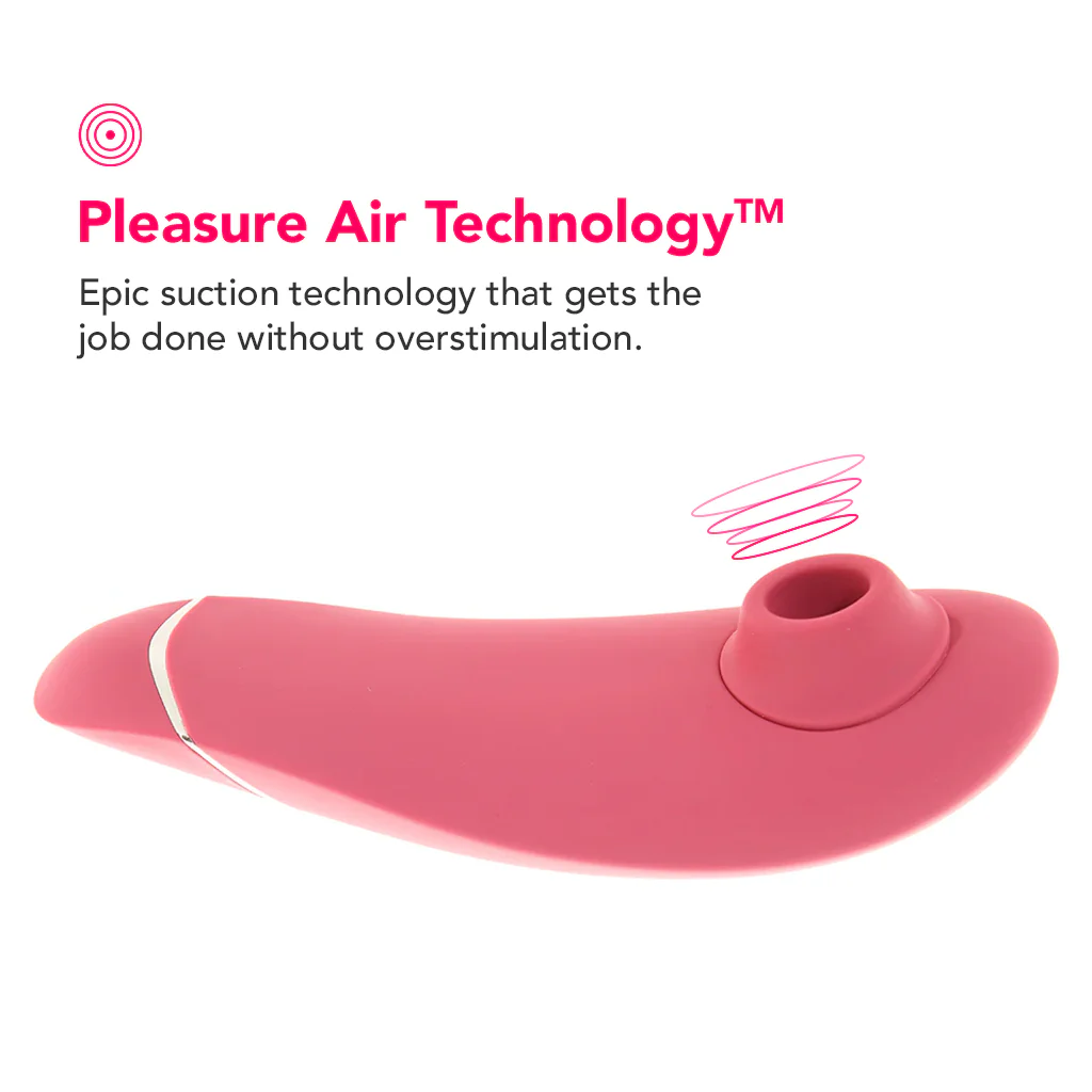 Womanizer Premium 2 Pleasure Air Stimulator in Raspberry - Image 3