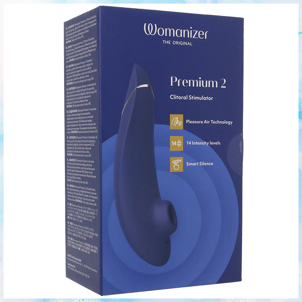 Womanizer Premium 2 Pleasure Air Stimulator in Blueberry - Image 9