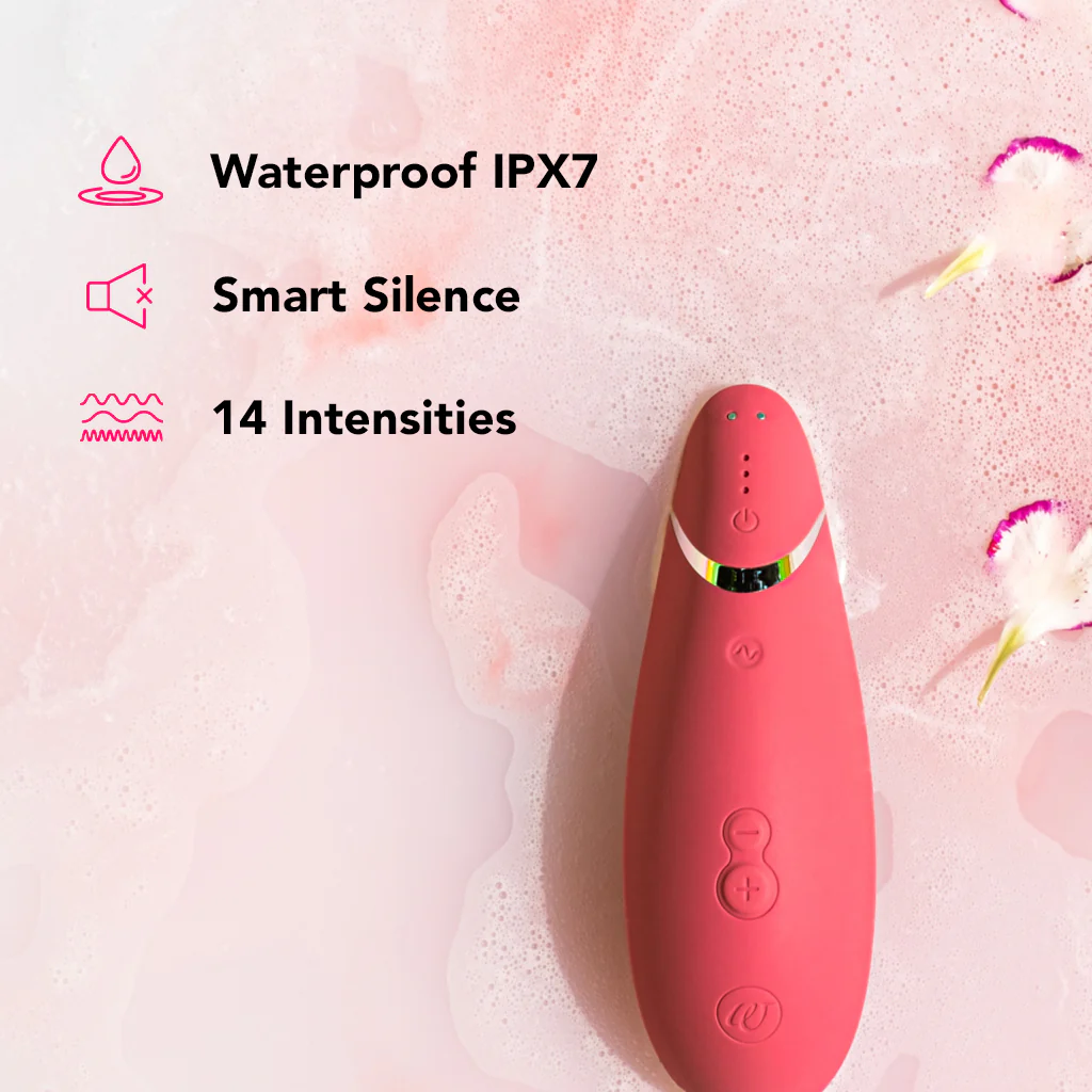 Womanizer Premium 2 Pleasure Air Stimulator in Raspberry - Image 7