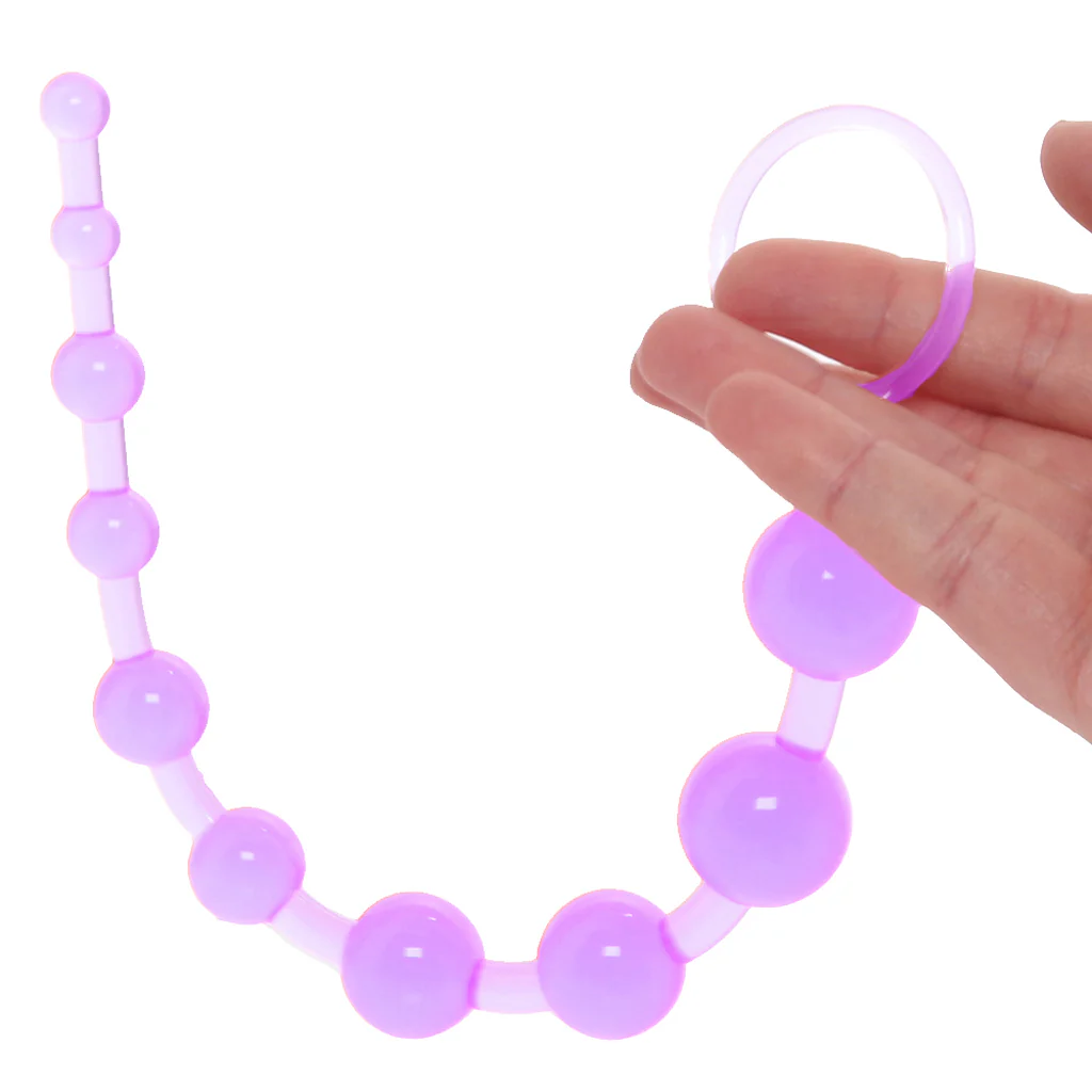 X-10 Anal Beads in Purple - Image 4