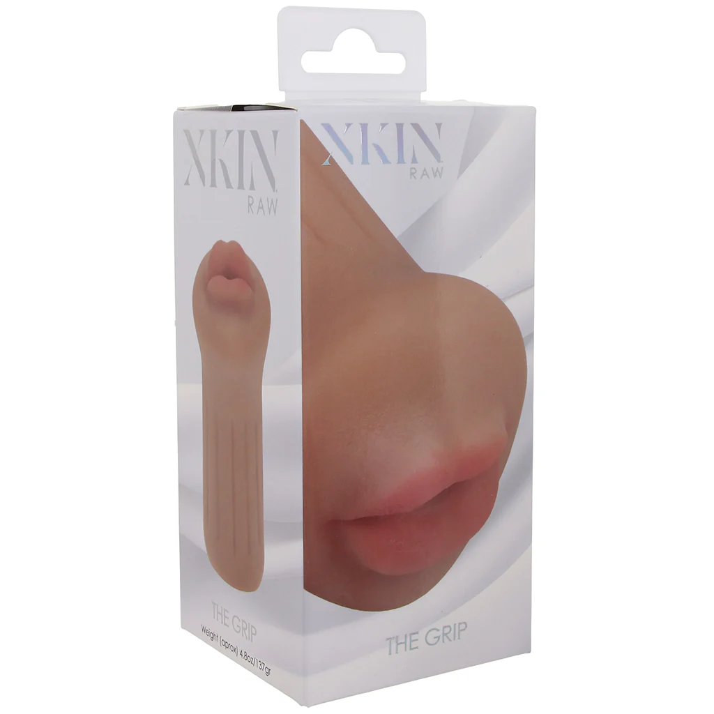 Xkin Raw The Grip Mouth Stroker in Tan - Image 9