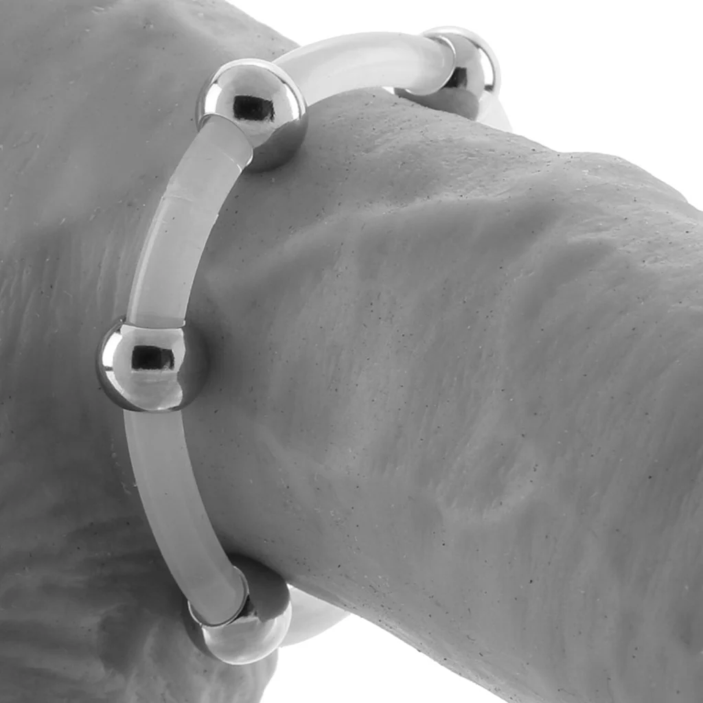 XL Steel Beaded Silicone Rings - Image 2