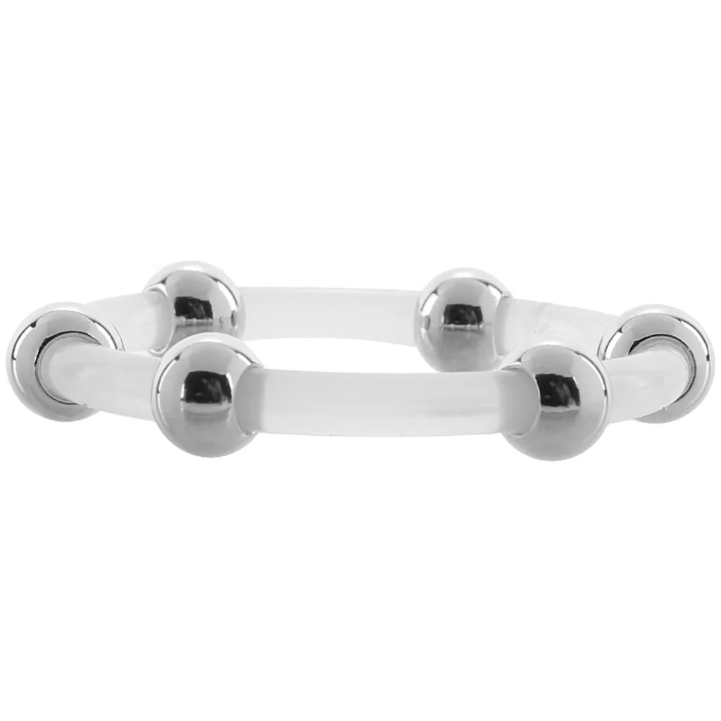 XL Steel Beaded Silicone Rings - Image 3