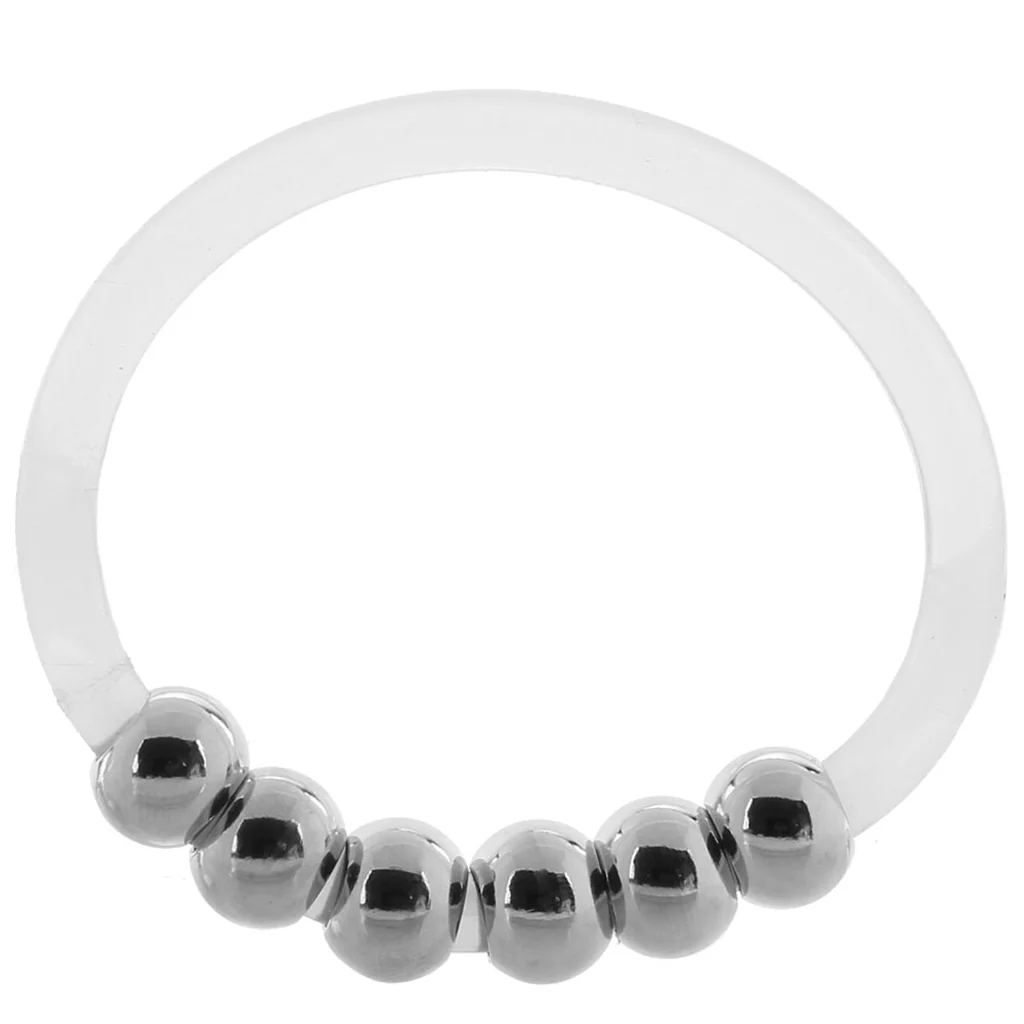 XL Steel Beaded Silicone Rings - Image 4