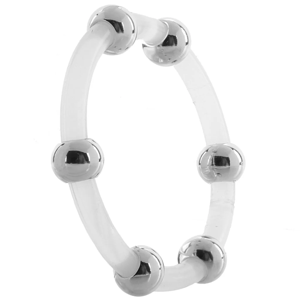 XL Steel Beaded Silicone Rings - Image 5