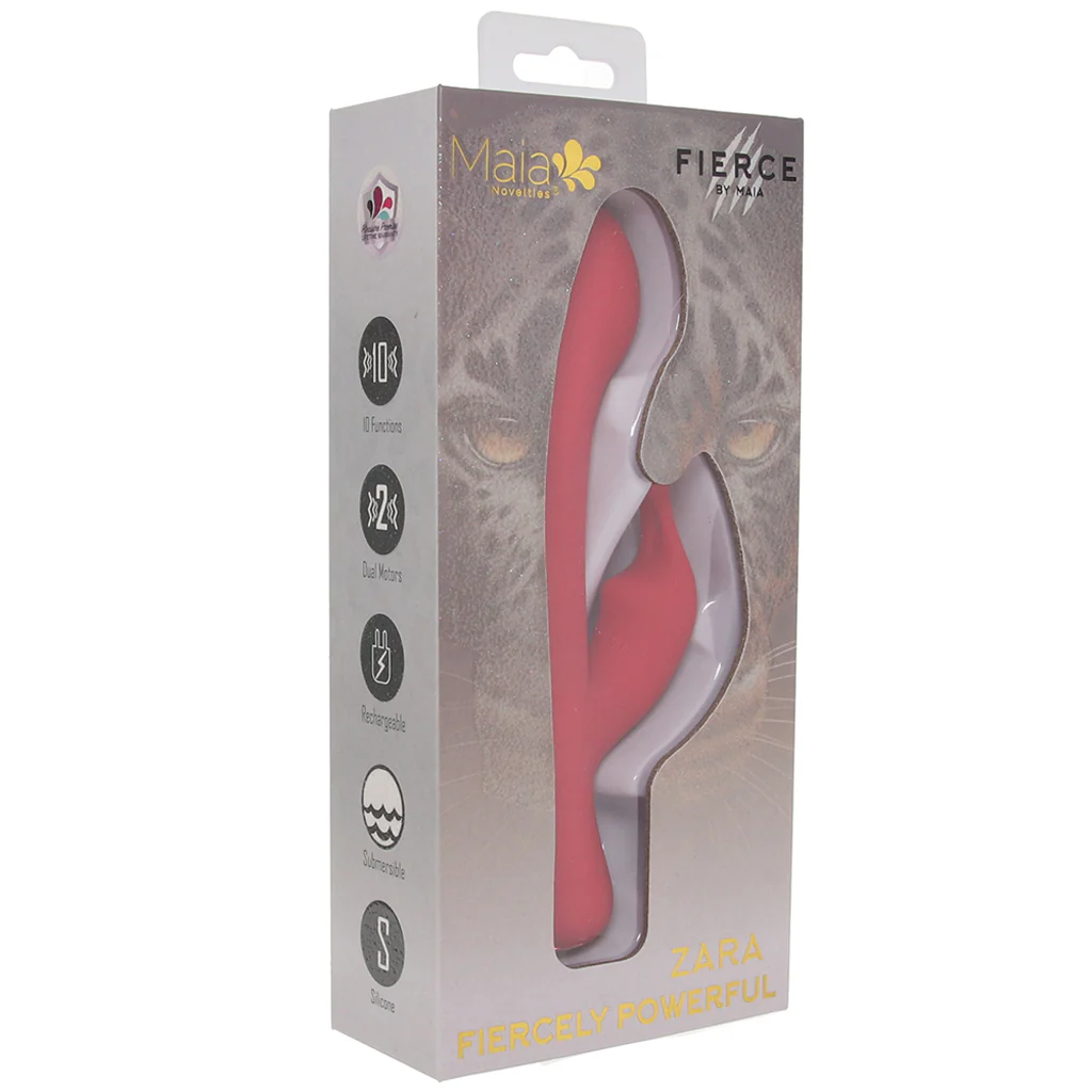 Zara Fiercely Powerful Rabbit Vibe in Red - Image 6