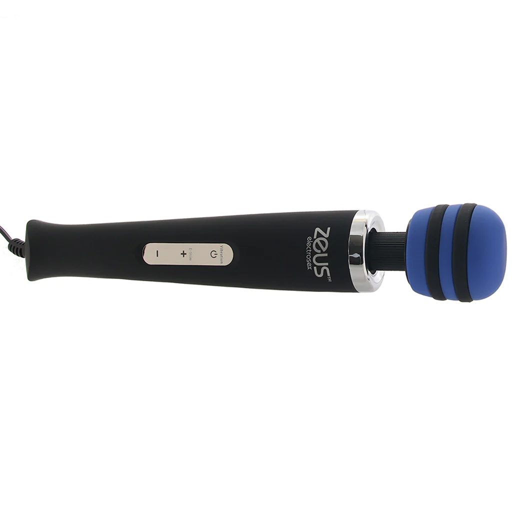 Zeus Blue Arc Plug In E-Stim Vibrating Wand - Image 5